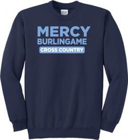 Port & Company Fleece Crewneck Sweatshirt, Navy